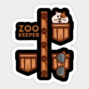 Zoo Keeper - Animal Lover Safari Gift Sticker